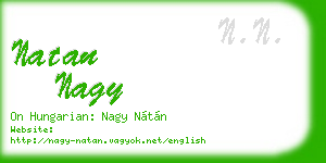 natan nagy business card